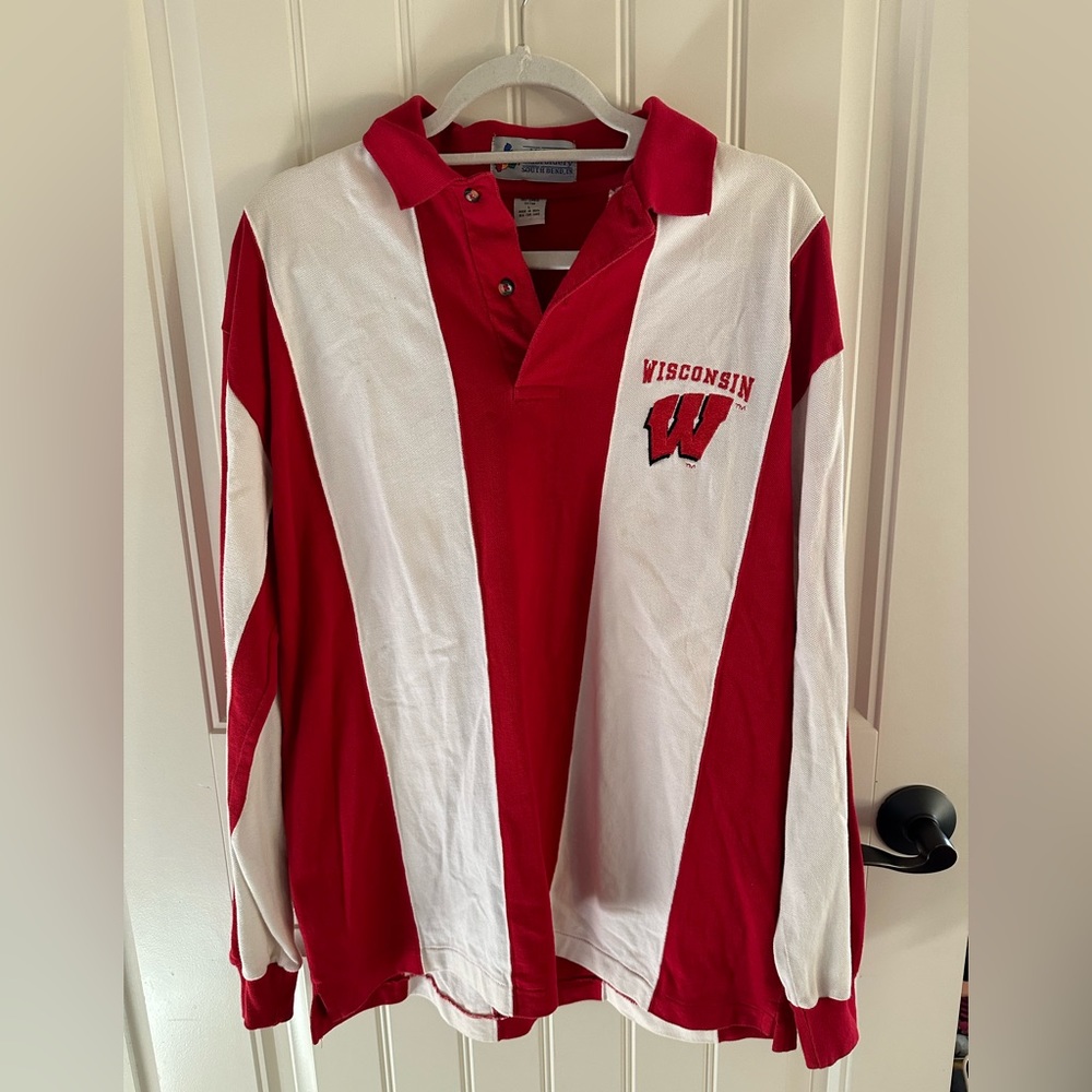VINTAGE WISCONSIN BADGERS POLO SHIRT